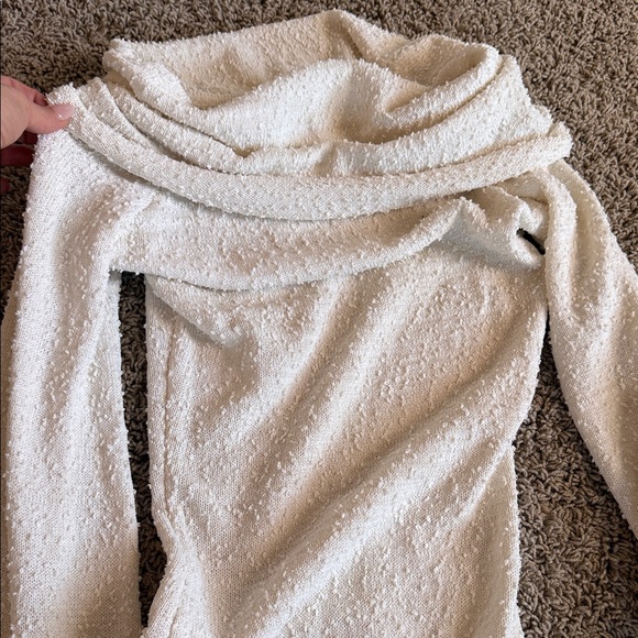 SHEIN Cream Maxi Dress with Draped Neckline - Picture 6 of 8